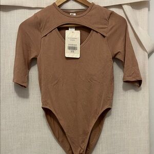 Fabletics Tan Kids Bodysuit